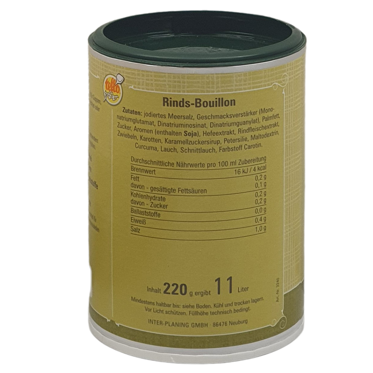 tellofix Rinds-Bouillon (220g Dose)