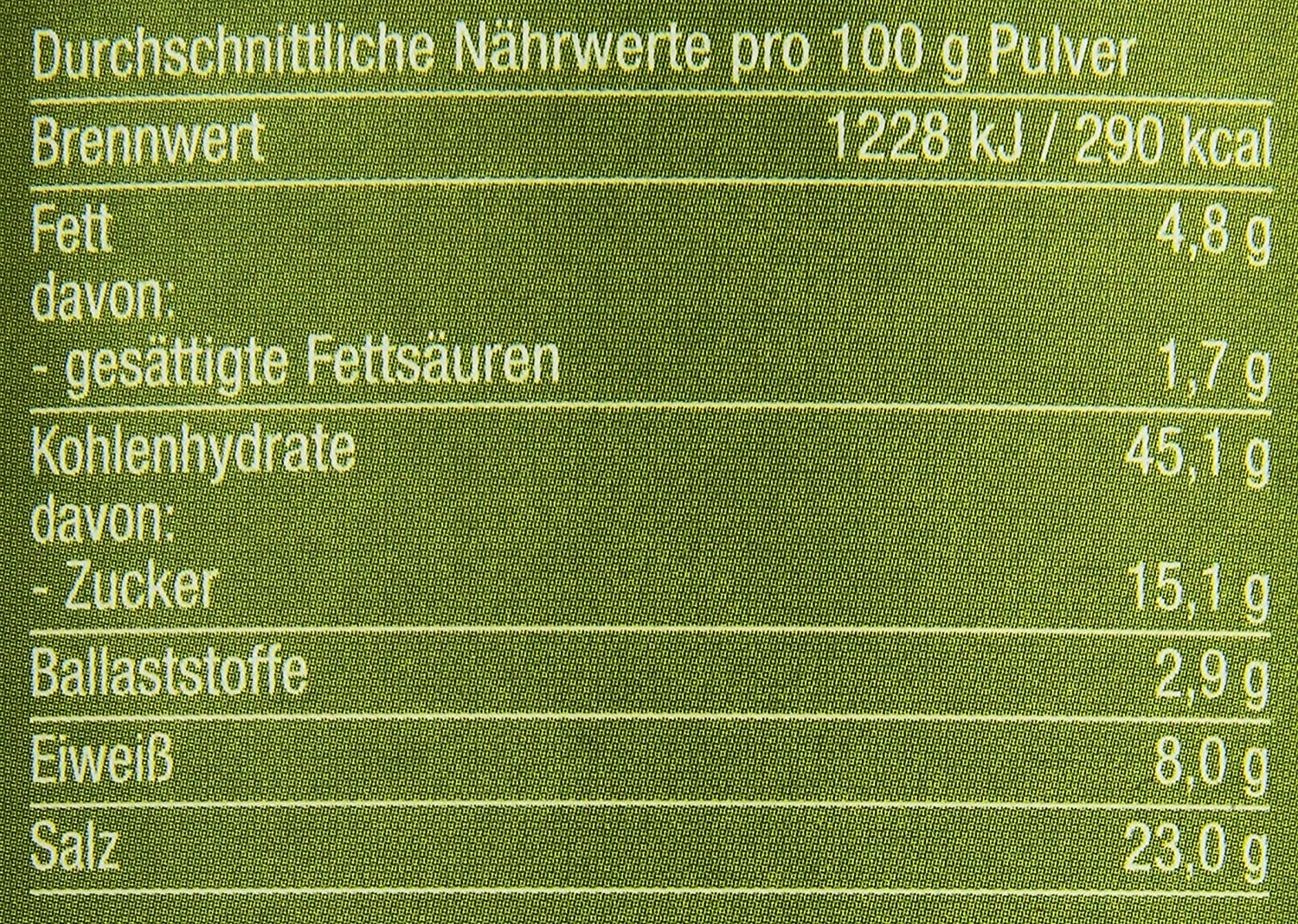 Tellofix Salatfein classic (800g Dose)