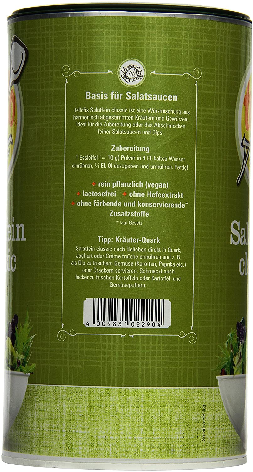Tellofix Salatfein classic (800g Dose)