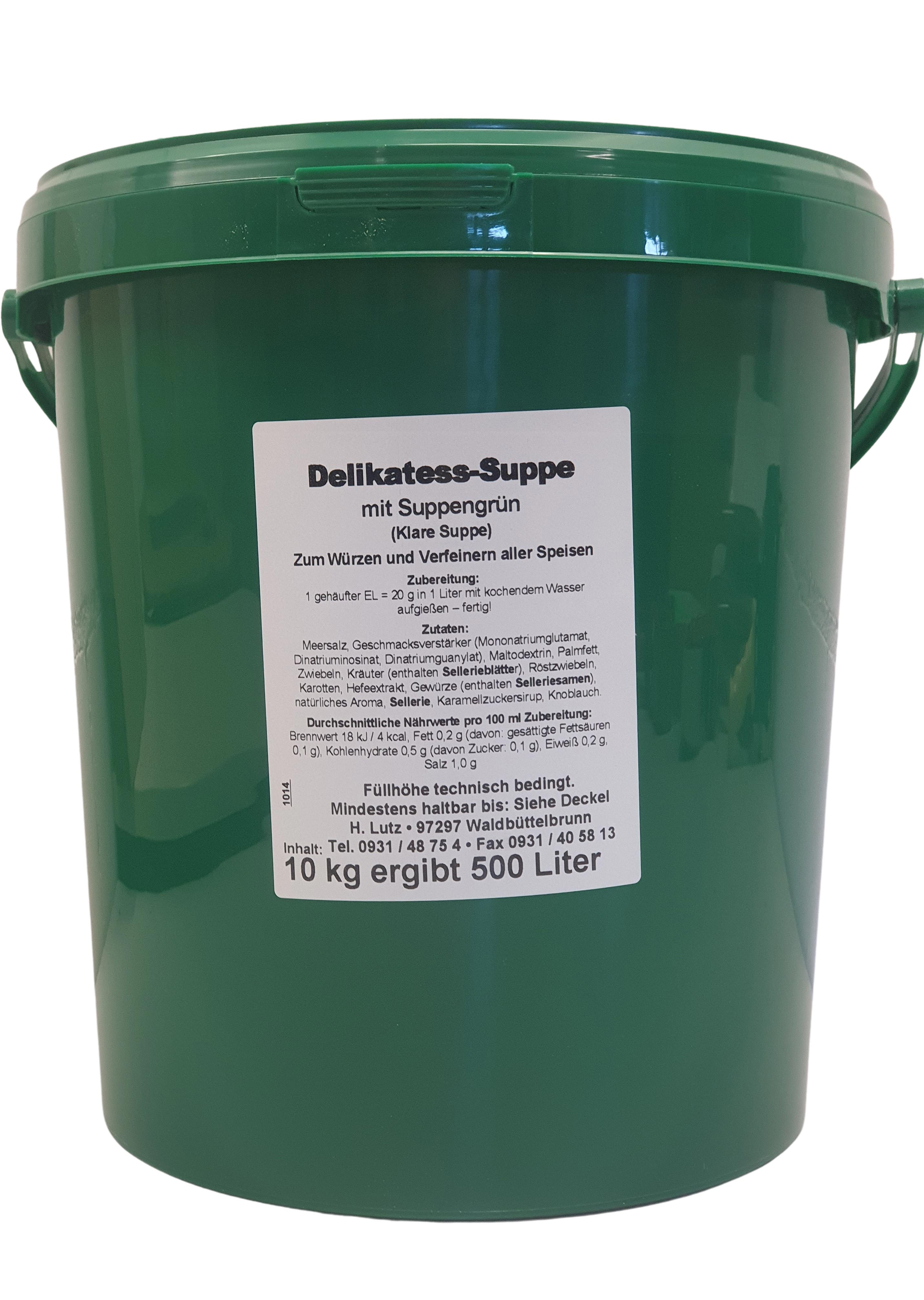 Delikatess-Suppe mit Suppengrün (10Kg Eimer)