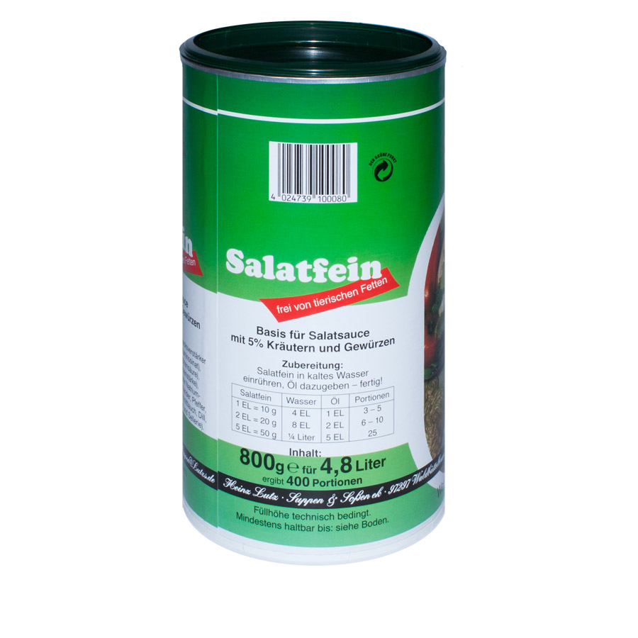 Lutzs Suppen & Soßen - Salatfein 800g - Zubereitung
