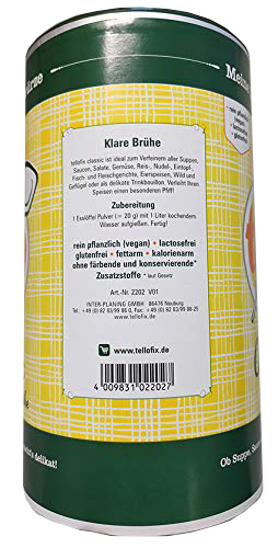 Tellofix Classic Klare Brühe 900g Dose Zubereitung