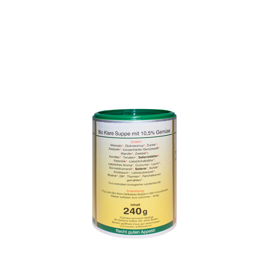 Bio Klare-Delikatess-Suppe 