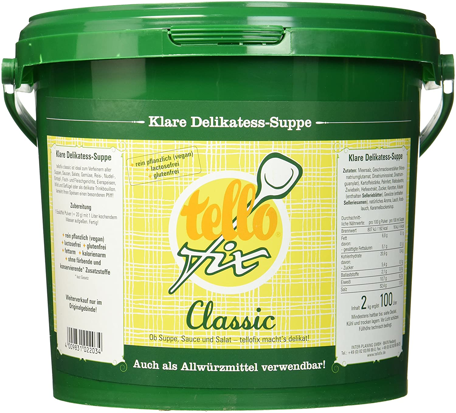 Tellofix classic - Klare Delikatess-Suppe (2kg Eimer)